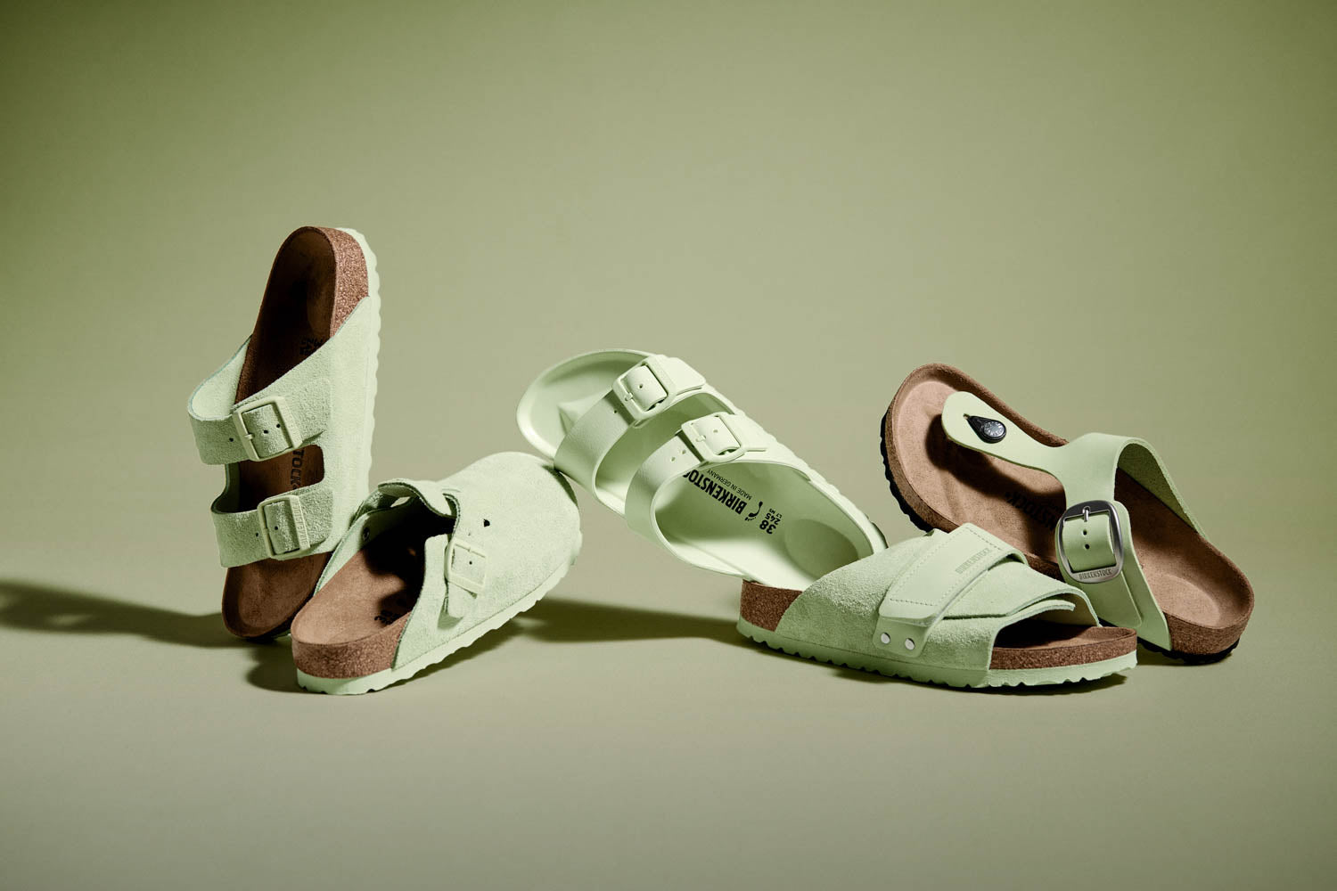 Birkenstock Boston Fadded Lime