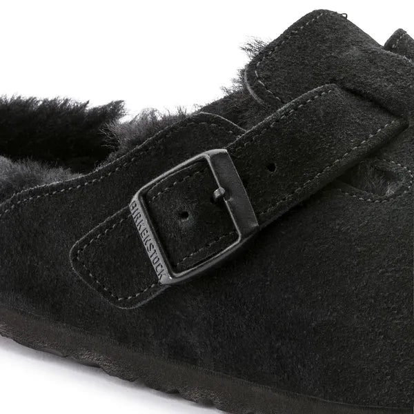 Birkenstock Boston Shearling Suede Leather