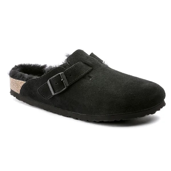 Birkenstock Boston Shearling Suede Leather