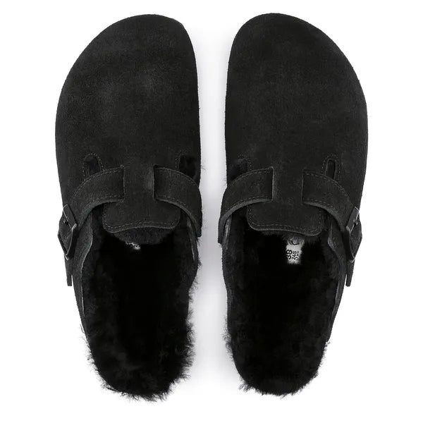 Birkenstock Boston Shearling Suede Leather