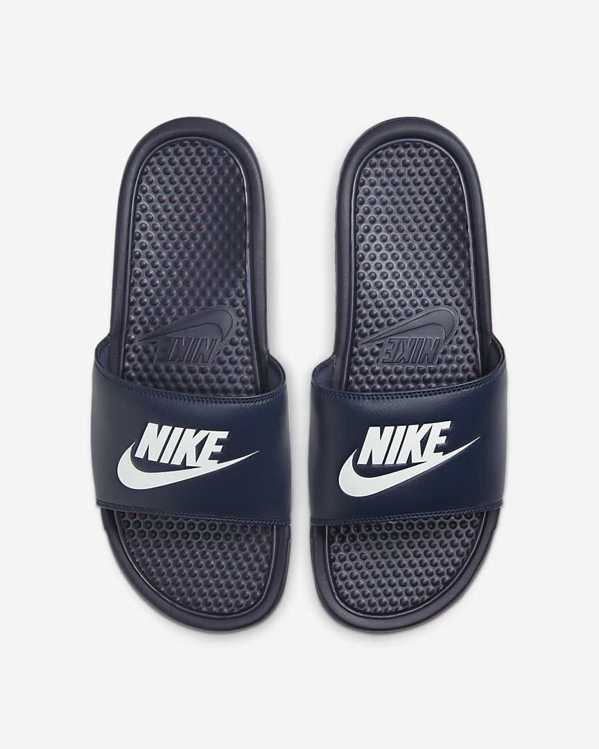 Nike Claquettes Benassi bleu 38.5 Bleu Synthetique